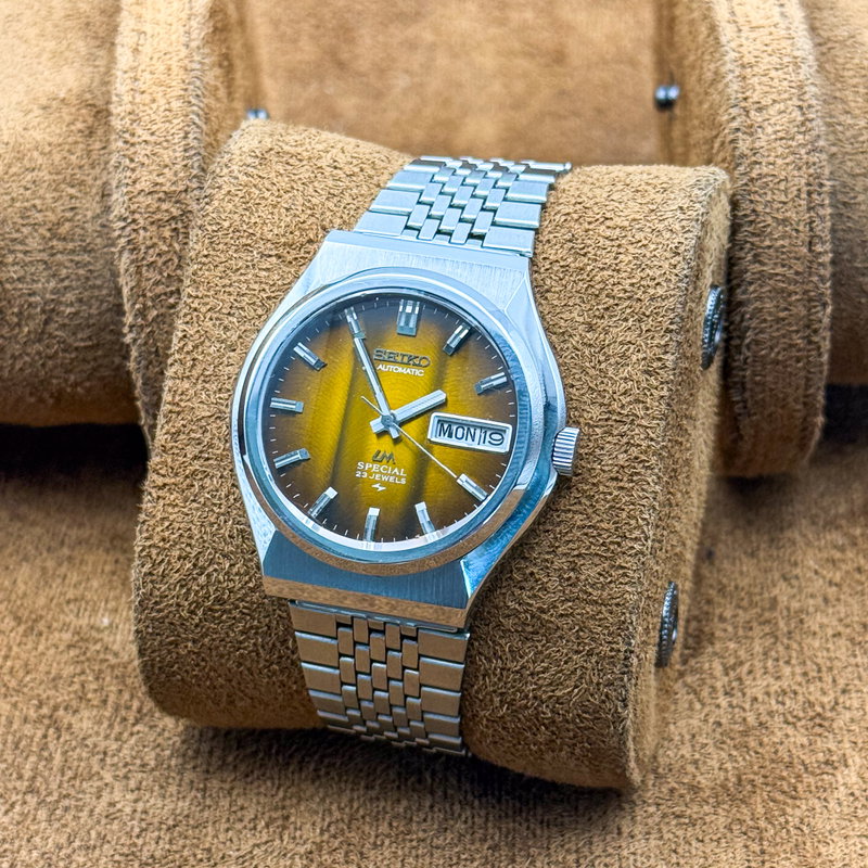 Seiko Seiko - Lord Matic Special "Gradient Amber Sunburst" 皇霊 (Kōrei) – Imperial Spirit - 5216-7040 - Men - 1975 vintage watch - image 12