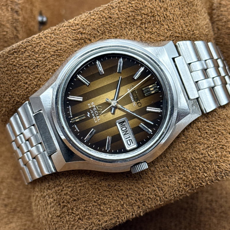 Seiko Seiko - LM Special "Tiger Eye" 無響 (Mukyō) – No Echo - No reserve price - 5216-6040 - Men - 1973 vintage watch - image 1