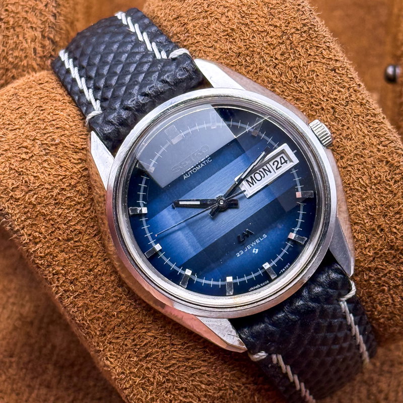 Seiko Seiko - LM "Gradient Blue Sunburst" 静耀 – Seiyō – Silent Radiance - No reserve price - 5606-7231 - Men - 1973 vintage watch - image 17