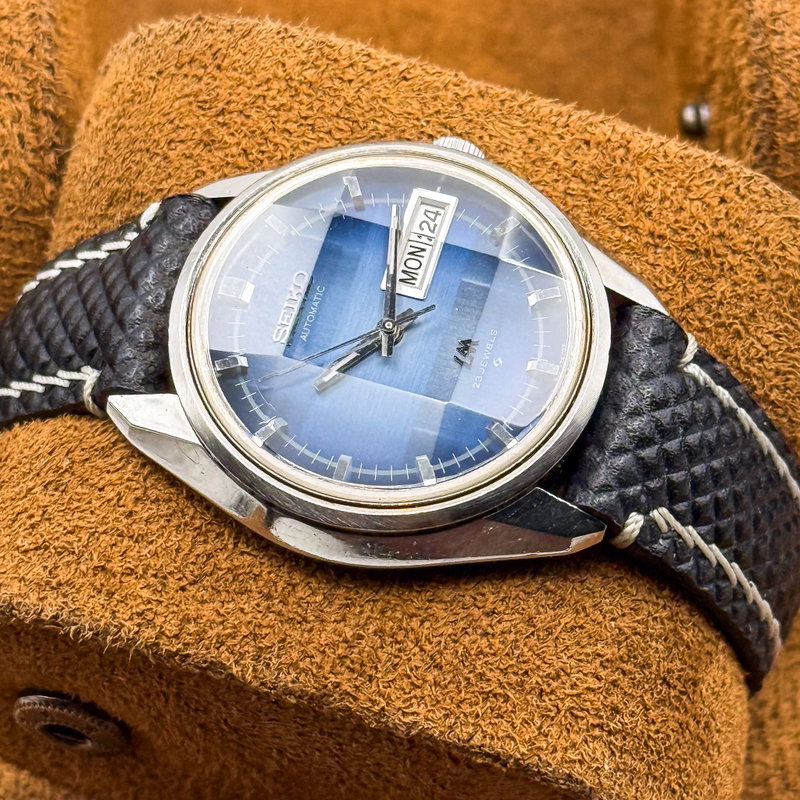 Seiko Seiko - LM "Gradient Blue Sunburst" 静耀 – Seiyō – Silent Radiance - No reserve price - 5606-7231 - Men - 1973 vintage watch - image 18