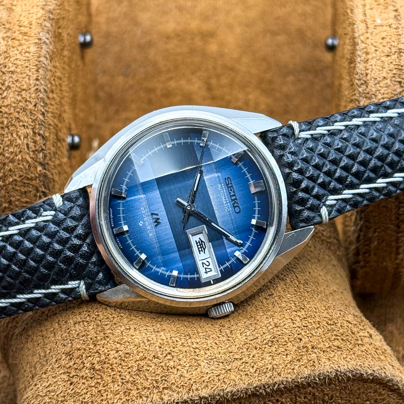 Seiko Seiko - LM "Gradient Blue Sunburst" 静耀 – Seiyō – Silent Radiance - No reserve price - 5606-7231 - Men - 1973 vintage watch - image 19