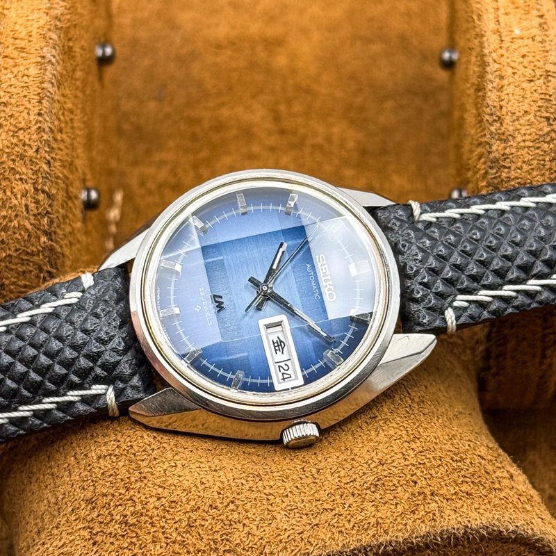 Seiko Seiko - LM "Gradient Blue Sunburst" 静耀 – Seiyō – Silent Radiance - No reserve price - 5606-7231 - Men - 1973 vintage watch - image 20