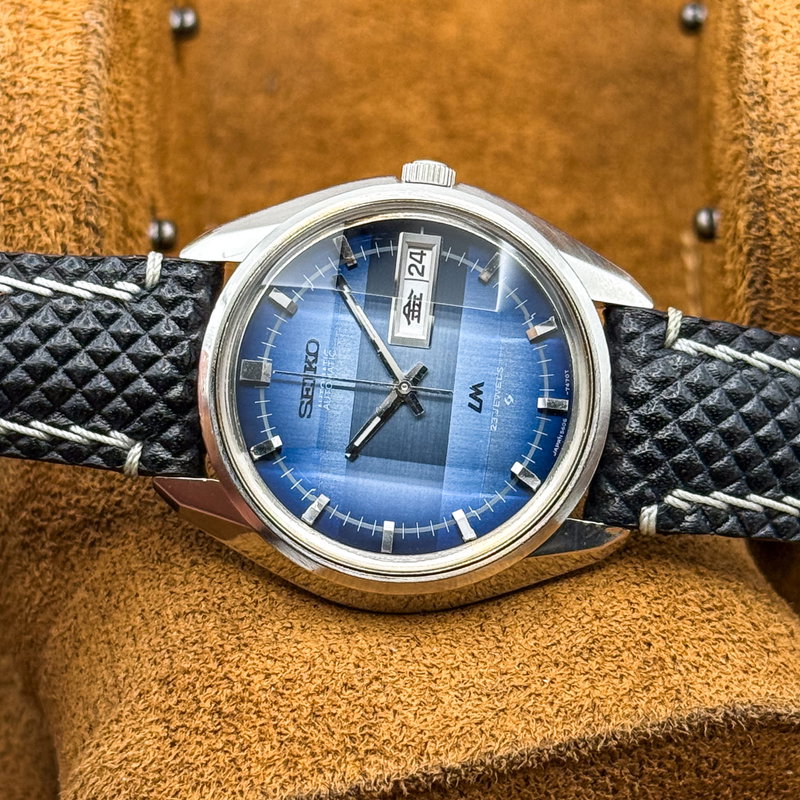 Seiko Seiko - LM "Gradient Blue Sunburst" 静耀 – Seiyō – Silent Radiance - No reserve price - 5606-7231 - Men - 1973 vintage watch - image 22