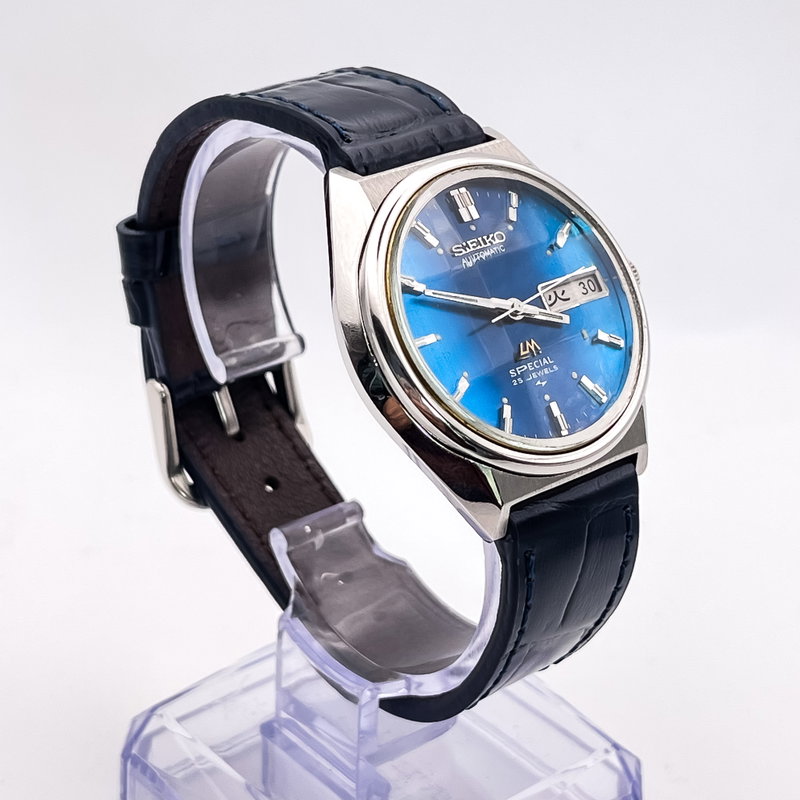 Seiko Seiko - LM Special "Gradient Vivid Blue Sunburst" 青嵐 (Ao Arashi) – Blue Storm - No Reserve Price - 5216-7000 - Men - 1974 vintage watch - image 4