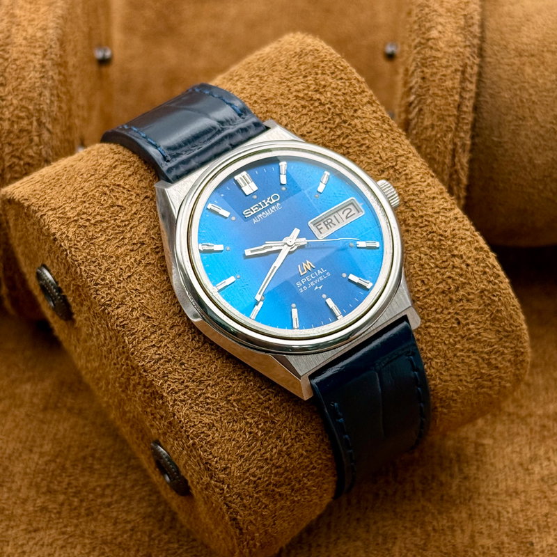 Seiko Seiko - LM Special "Gradient Vivid Blue Sunburst" 青嵐 (Ao Arashi) – Blue Storm - No Reserve Price - 5216-7000 - Men - 1974 vintage watch - image 13