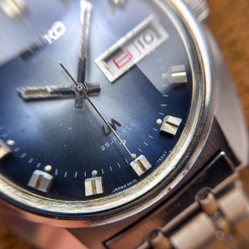 Seiko Seiko - Lord Matic "Gradient Blue Sunburst" - No reserve price - 5606-7231 - Men - 1973 vintage watch - image 19