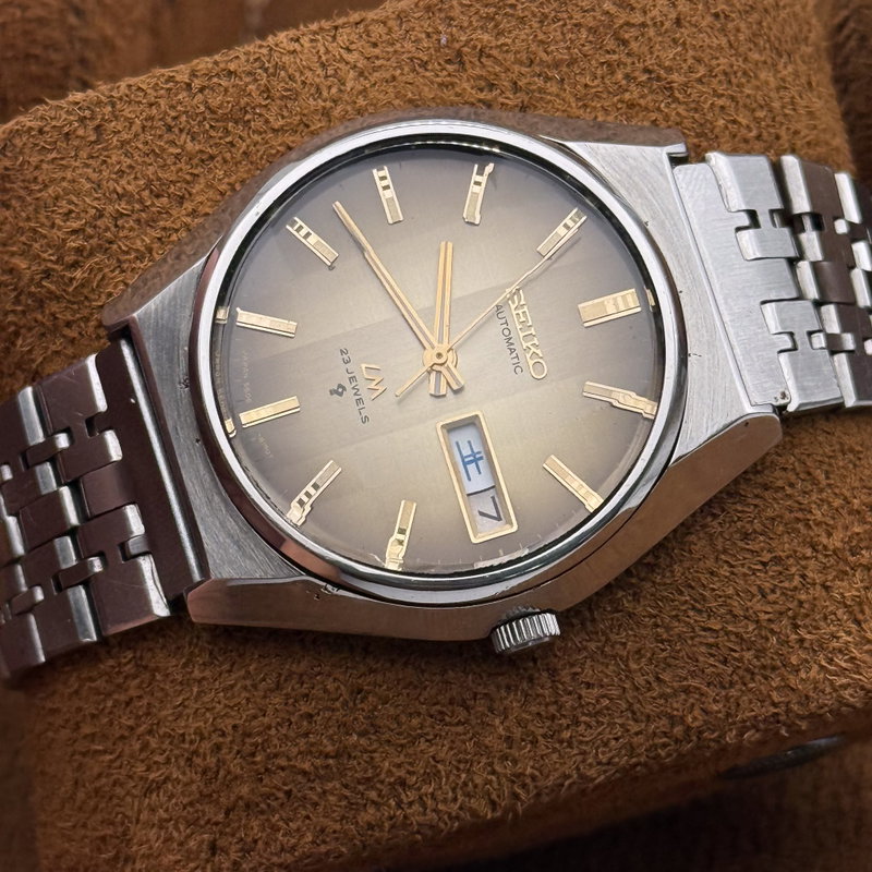 Seiko Seiko - LM “Gradient Golden Sunburst” - Ingen mindstepris - 5606-7310 - Men - 1974 vintage watch - image 20