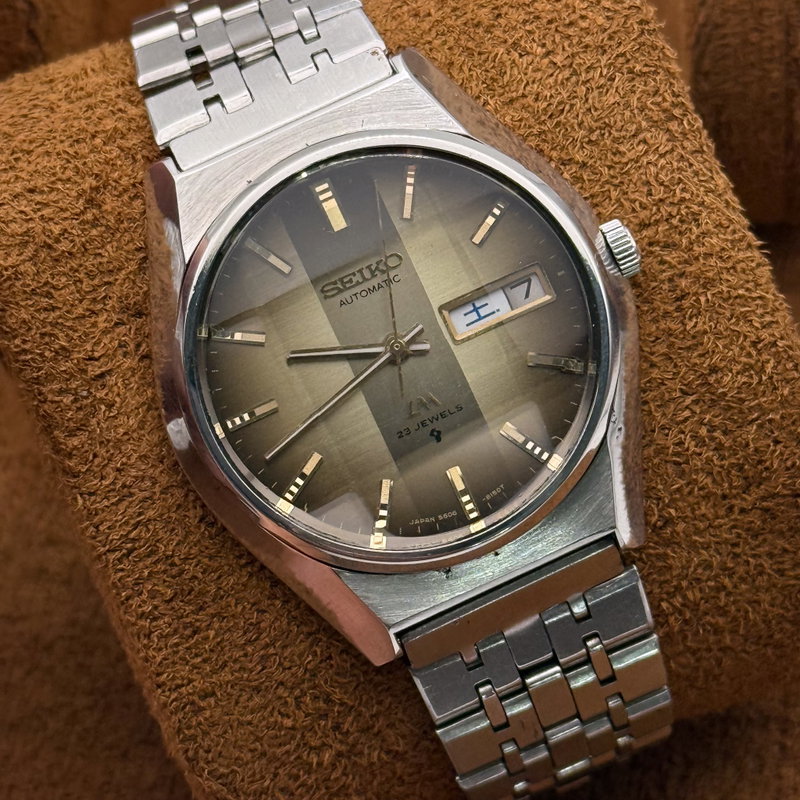 Seiko Seiko - LM “Gradient Golden Sunburst” - Ingen mindstepris - 5606-7310 - Men - 1974 vintage watch - image 21