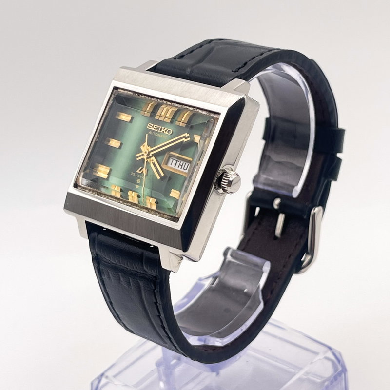 Seiko Seiko - LM "Sunburst Gradient Green" 紗光 (Shakō) – Silken Light - No reserve price - 5606-5080 - Men - 1972 vintage watch - image 2