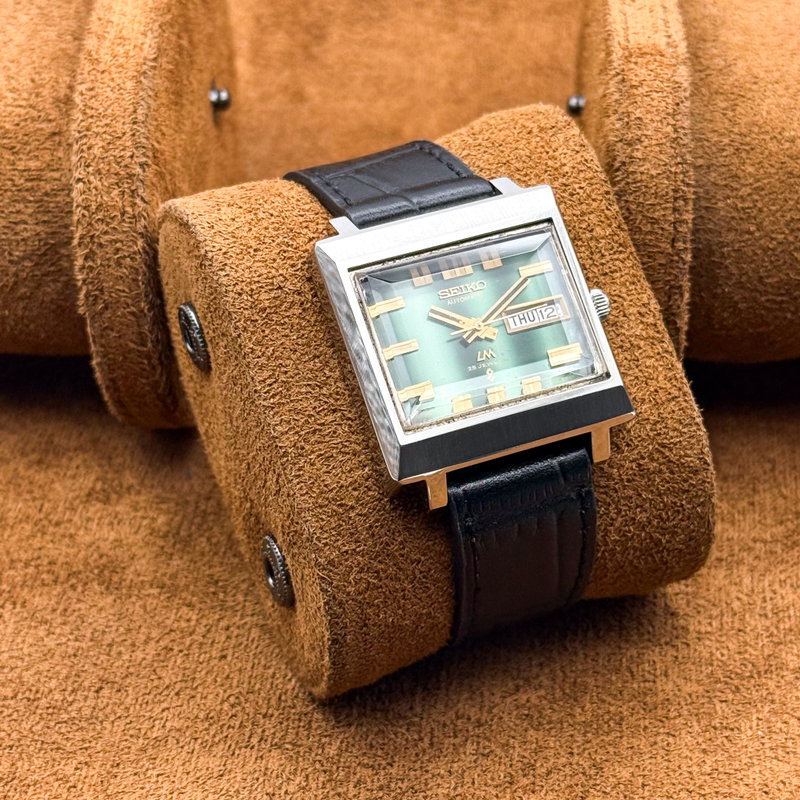 Seiko Seiko - LM "Sunburst Gradient Green" 紗光 (Shakō) – Silken Light - No reserve price - 5606-5080 - Men - 1972 vintage watch - image 7