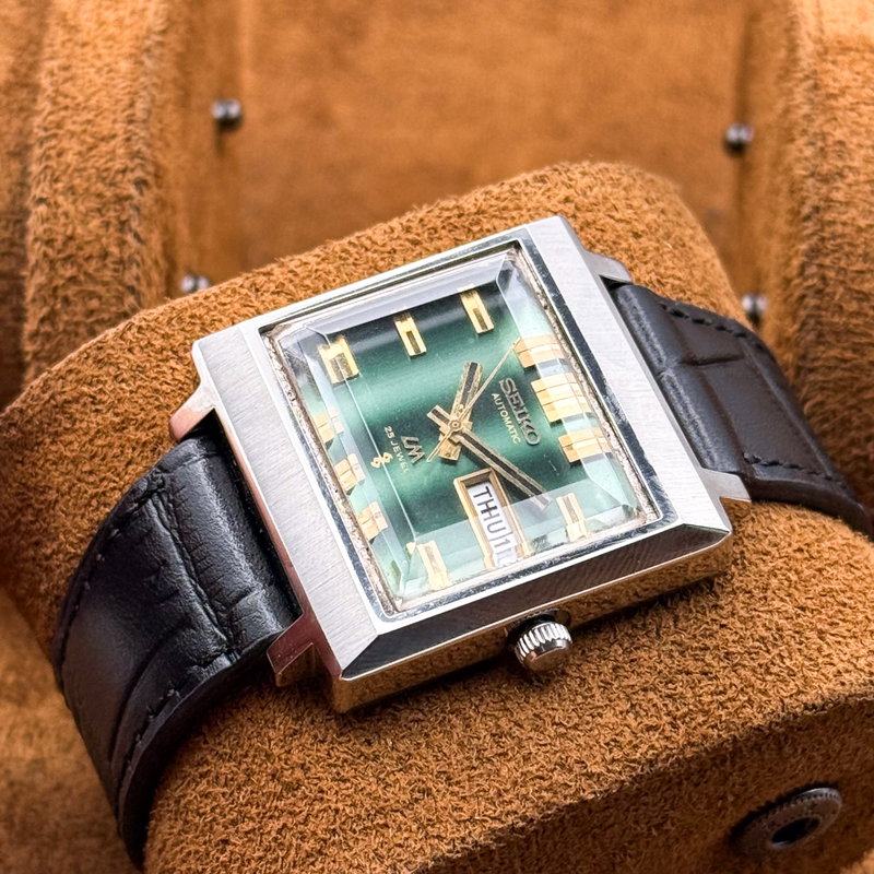 Seiko Seiko - LM "Sunburst Gradient Green" 紗光 (Shakō) – Silken Light - No reserve price - 5606-5080 - Men - 1972 vintage watch - image 11