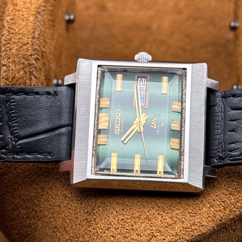 Seiko Seiko - LM "Sunburst Gradient Green" 紗光 (Shakō) – Silken Light - No reserve price - 5606-5080 - Men - 1972 vintage watch - image 14