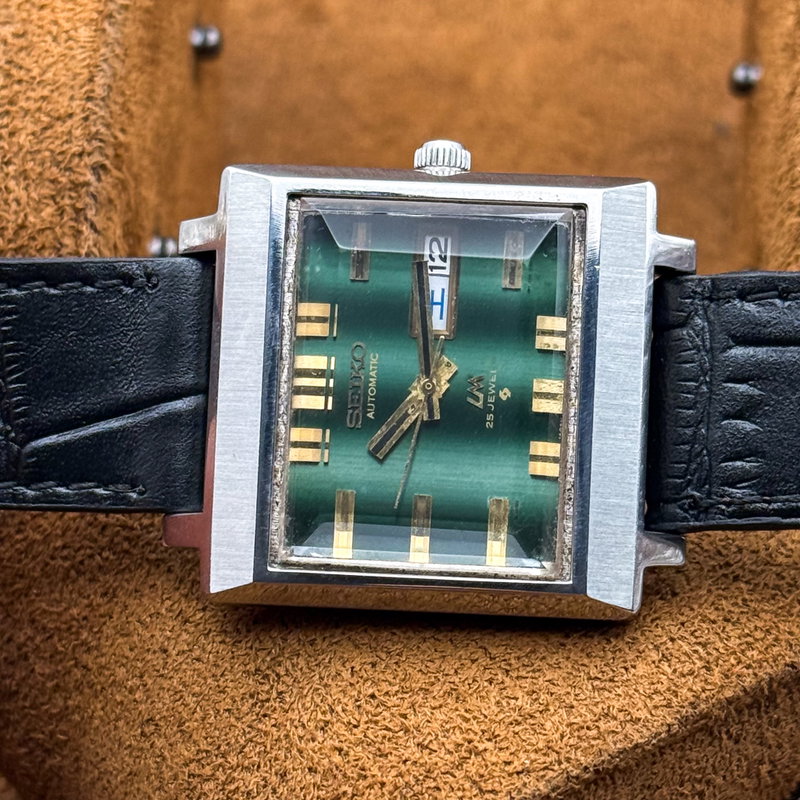 Seiko Seiko - LM "Sunburst Gradient Green" 紗光 (Shakō) – Silken Light - No reserve price - 5606-5080 - Men - 1972 vintage watch - image 15