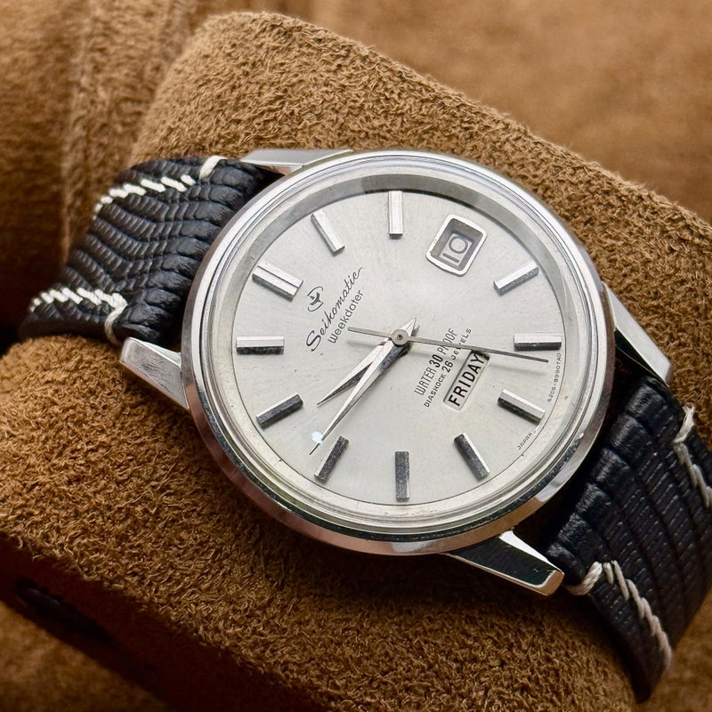 Seiko Seiko - Seikomatic Weekdater 月影 (Tsukikage) – Moon Shadow - No Reserve Price - 6206-8990 - Men - 1965 vintage watch - image 12