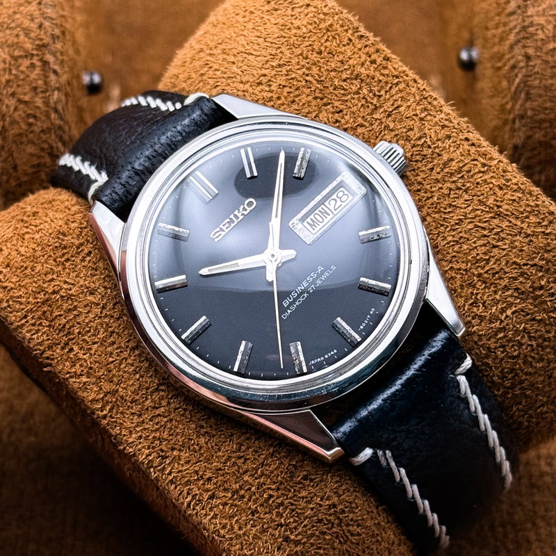 Seiko Seiko - Business-A [Serviced] 放光 – Hōkō – Emitted Light - No reserve price - 8346-8030 - Men - 1977 vintage watch - image 2