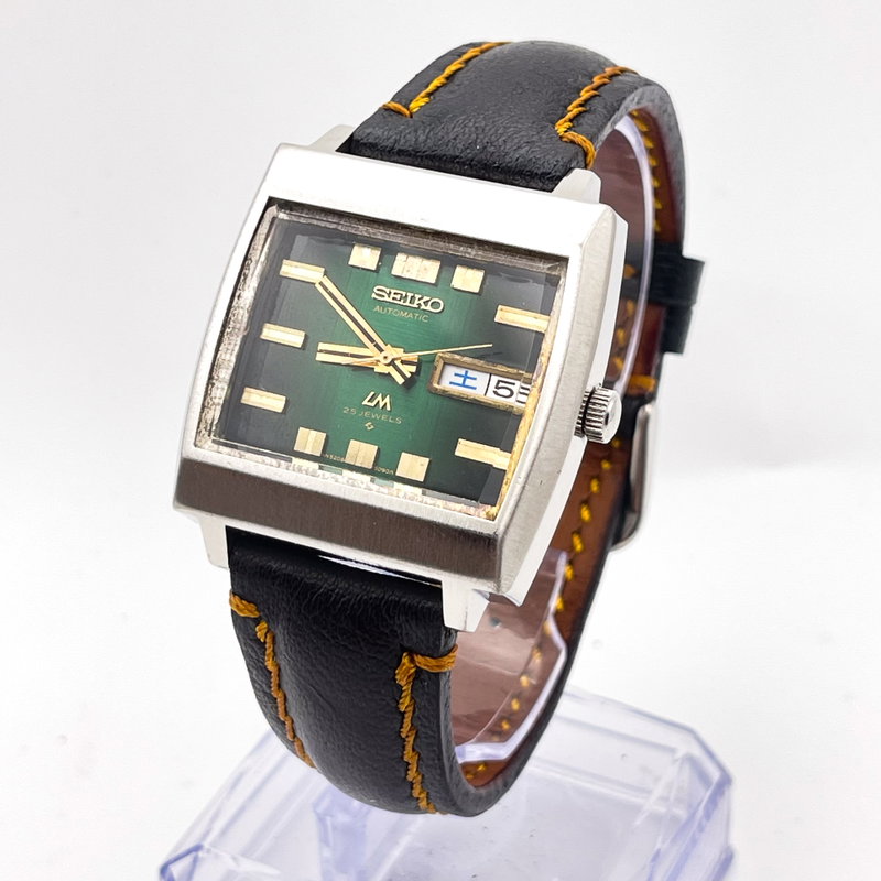 Seiko Seiko - LM "Gradient Green Sunburst" 明断 (Meidan) – Sharp Clarity - No Reserve Price - 5606-5180 - Men - 1974 vintage watch - image 1