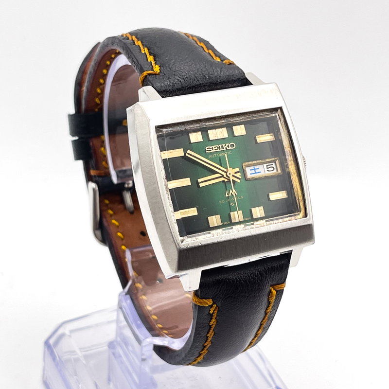 Seiko Seiko - LM "Gradient Green Sunburst" 明断 (Meidan) – Sharp Clarity - No Reserve Price - 5606-5180 - Men - 1974 vintage watch - image 2