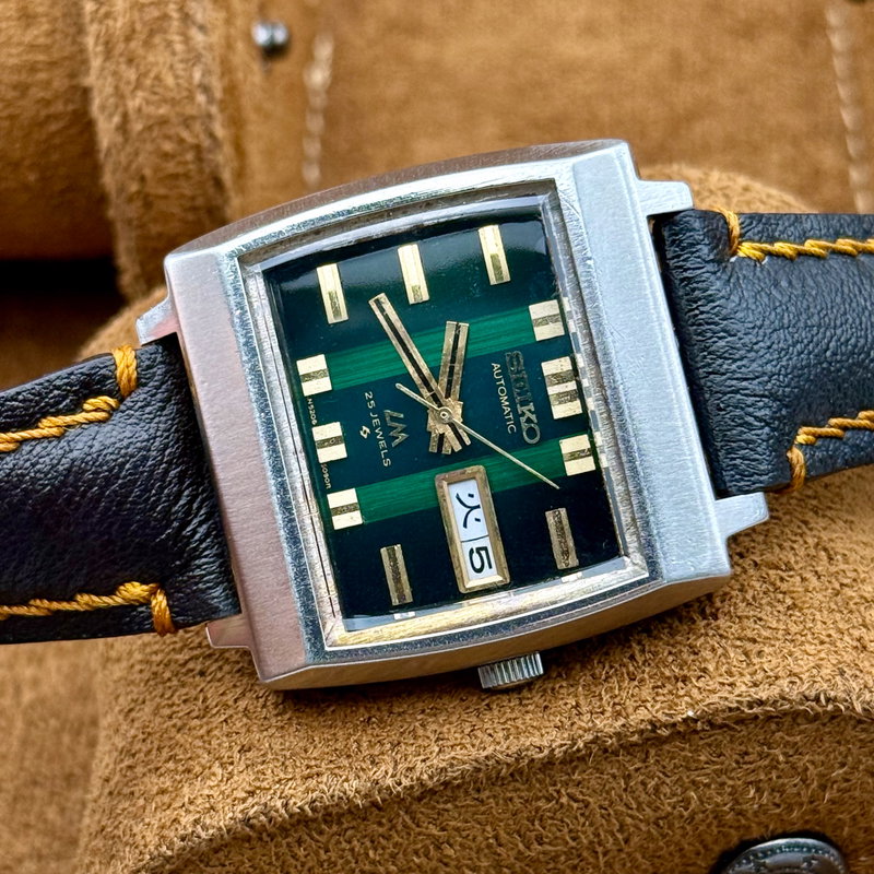 Seiko Seiko - LM "Gradient Green Sunburst" 明断 (Meidan) – Sharp Clarity - No Reserve Price - 5606-5180 - Men - 1974 vintage watch - image 6
