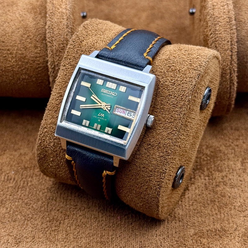 Seiko Seiko - LM "Gradient Green Sunburst" 明断 (Meidan) – Sharp Clarity - No Reserve Price - 5606-5180 - Men - 1974 vintage watch - image 7