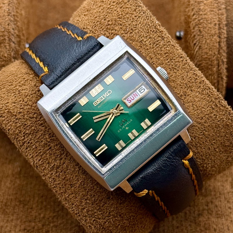 Seiko Seiko - LM "Gradient Green Sunburst" 明断 (Meidan) – Sharp Clarity - No Reserve Price - 5606-5180 - Men - 1974 vintage watch - image 10
