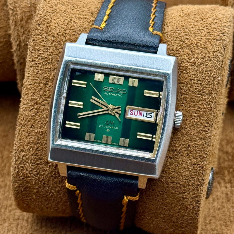 Seiko Seiko - LM "Gradient Green Sunburst" 明断 (Meidan) – Sharp Clarity - No Reserve Price - 5606-5180 - Men - 1974 vintage watch - image 11