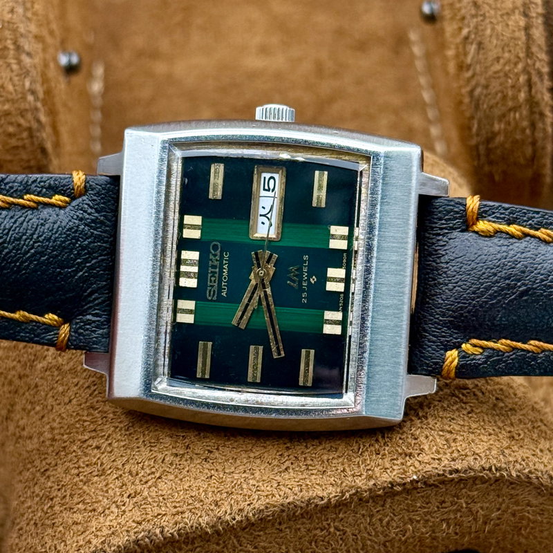 Seiko Seiko - LM "Gradient Green Sunburst" 明断 (Meidan) – Sharp Clarity - No Reserve Price - 5606-5180 - Men - 1974 vintage watch - image 14