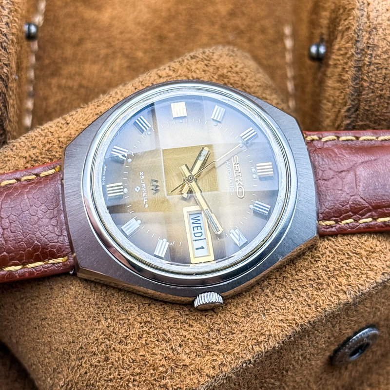 Seiko Seiko - Lord Matic "Gradient Golden Sunburst" 輝面 (Kimetsu) – Radiant Surface - No reserve price - 5606-7300 - Men - 1973 vintage watch - image 26