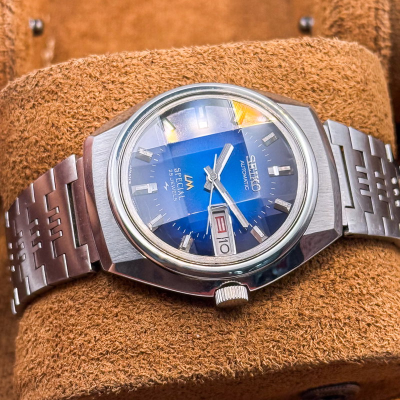 Seiko Seiko - Lord Matic Special "Gradient Blue Sunburst" [Near-Mint] [Serviced] - 5216-6020 - Men - 1973 vintage watch - image 21