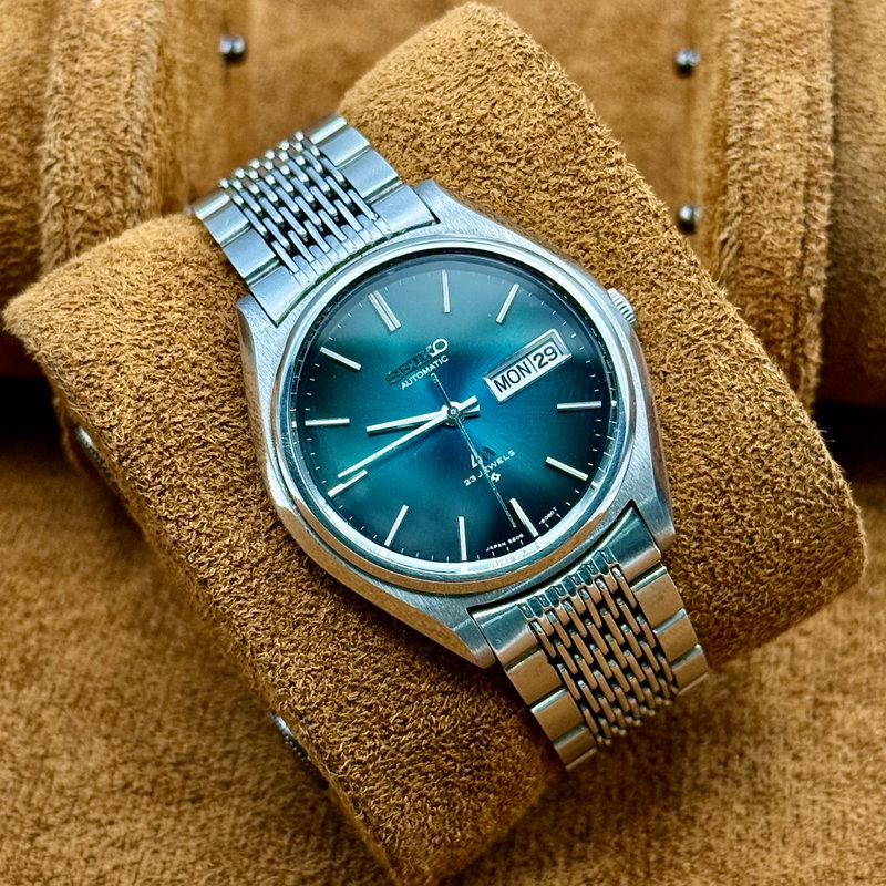 Seiko Seiko - LM "Vivid Jade Sunburst" [Serviced] - No reserve price - 5606-8050 - Men - 1974 vintage watch - image 11