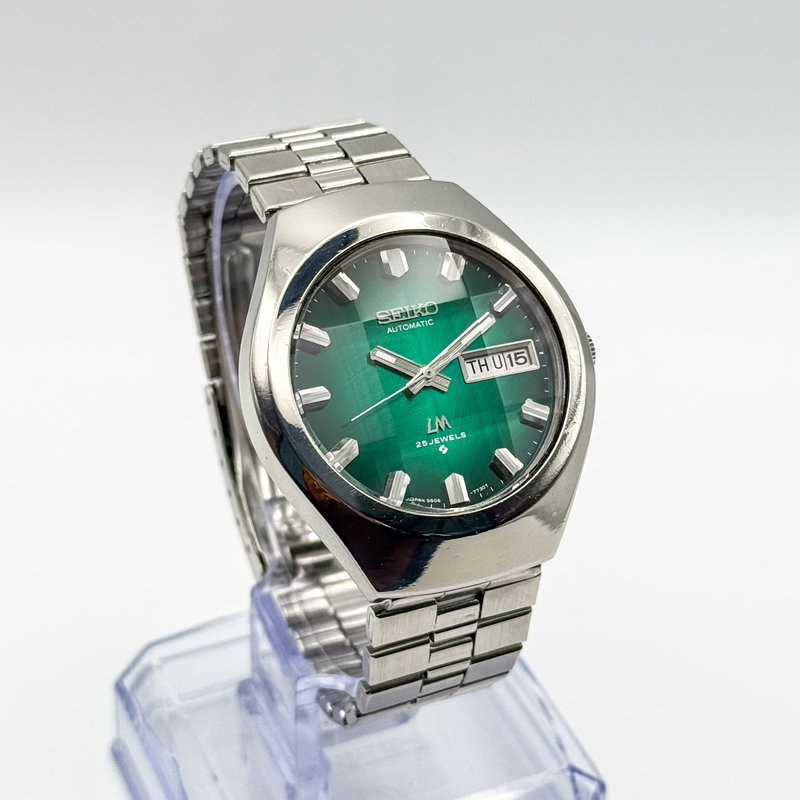 Seiko Seiko - Lord Matic "Gradient Green Sunburst" 重時 (Jūji) – Layered Time - No reserve price - 5606-7360 - Men - 1974 vintage watch - image 3