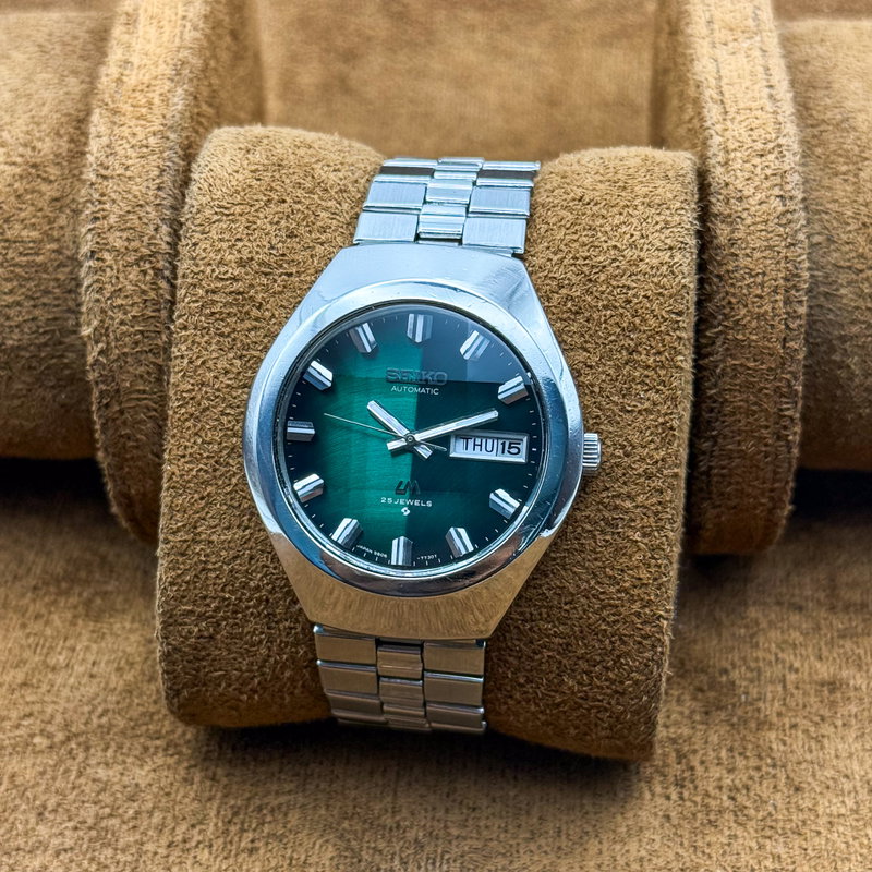 Seiko Seiko - Lord Matic "Gradient Green Sunburst" 重時 (Jūji) – Layered Time - No reserve price - 5606-7360 - Men - 1974 vintage watch - image 10