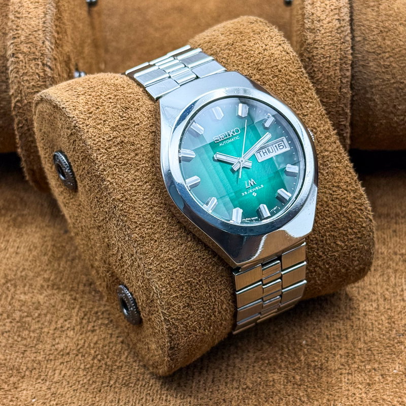 Seiko Seiko - Lord Matic "Gradient Green Sunburst" 重時 (Jūji) – Layered Time - No reserve price - 5606-7360 - Men - 1974 vintage watch - image 14