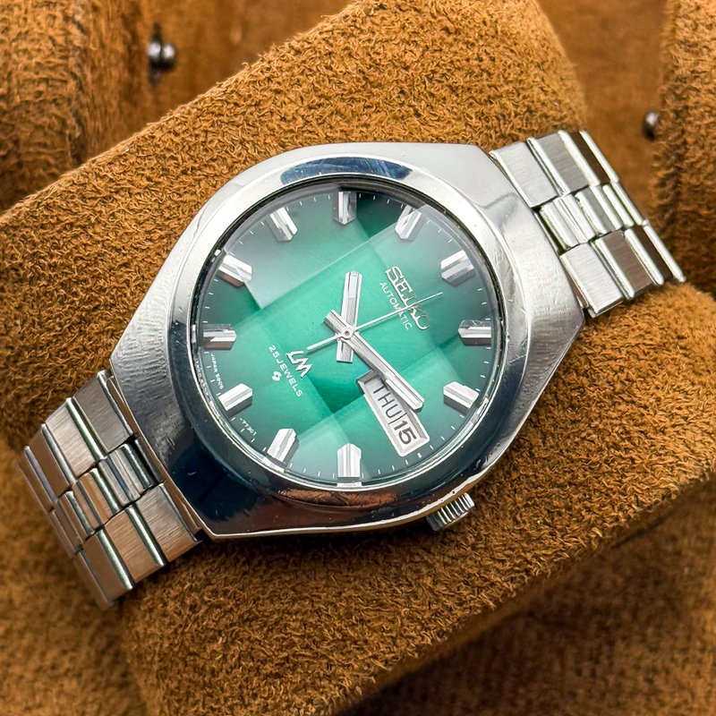 Seiko Seiko - Lord Matic "Gradient Green Sunburst" 重時 (Jūji) – Layered Time - No reserve price - 5606-7360 - Men - 1974 vintage watch - image 16