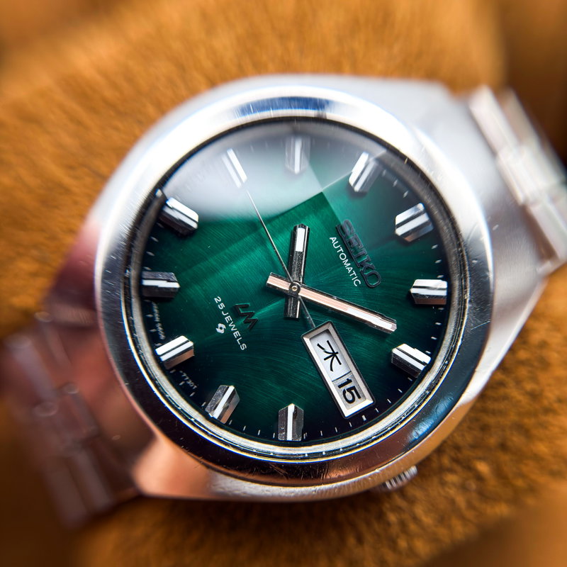 Seiko Seiko - Lord Matic "Gradient Green Sunburst" 重時 (Jūji) – Layered Time - No reserve price - 5606-7360 - Men - 1974 vintage watch - image 18