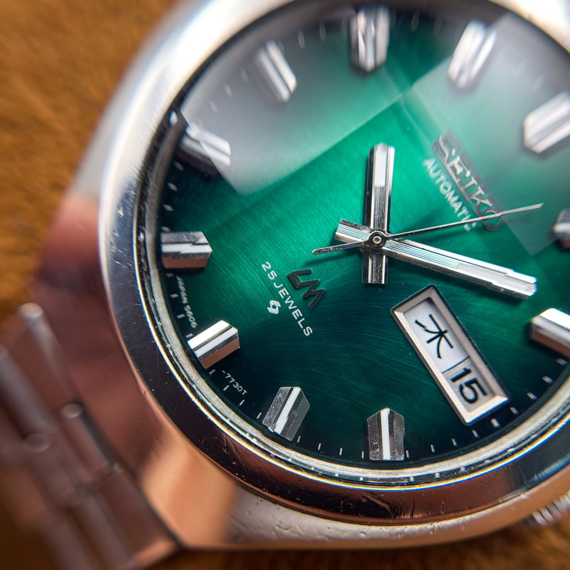 Seiko Seiko - Lord Matic "Gradient Green Sunburst" 重時 (Jūji) – Layered Time - No reserve price - 5606-7360 - Men - 1974 vintage watch - image 20