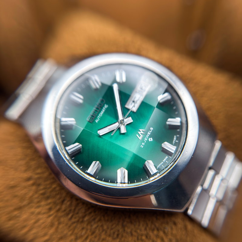 Seiko Seiko - Lord Matic "Gradient Green Sunburst" 重時 (Jūji) – Layered Time - No reserve price - 5606-7360 - Men - 1974 vintage watch - image 22
