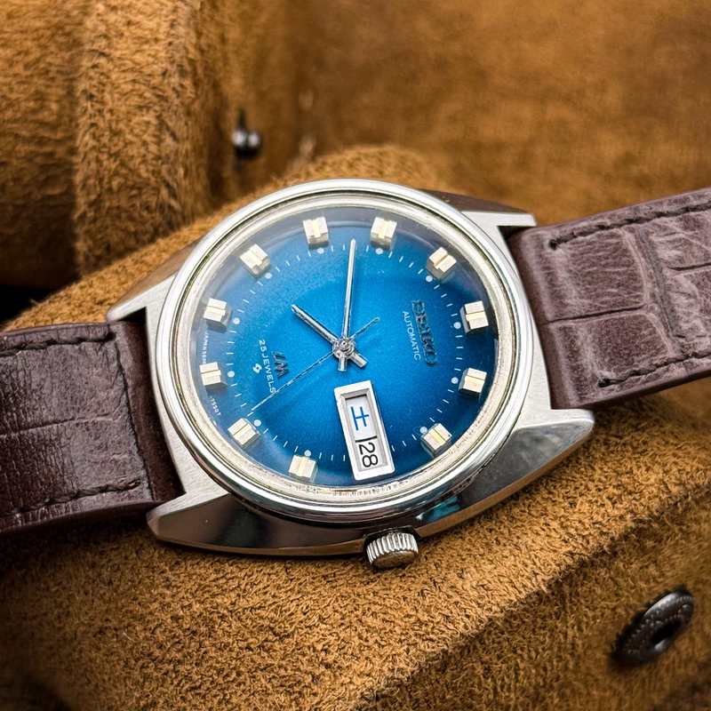 Seiko Seiko - Lord Matic "Blue Sunburst" 瑞光 (Zuikō) – Auspicious Light - No Reserve Price - 5606-7072 - Men - 1974 vintage watch - image 18