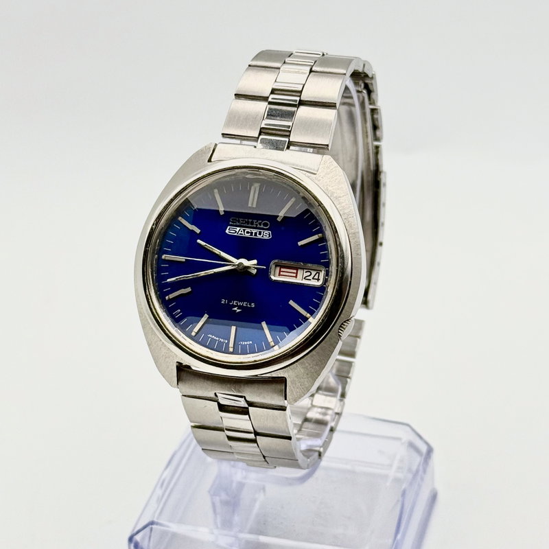 Seiko Seiko - Actus "Vibrant Blue Sunburst" - Ingen mindstepris - 7019-7210 - Men - 1973 vintage watch - image 4