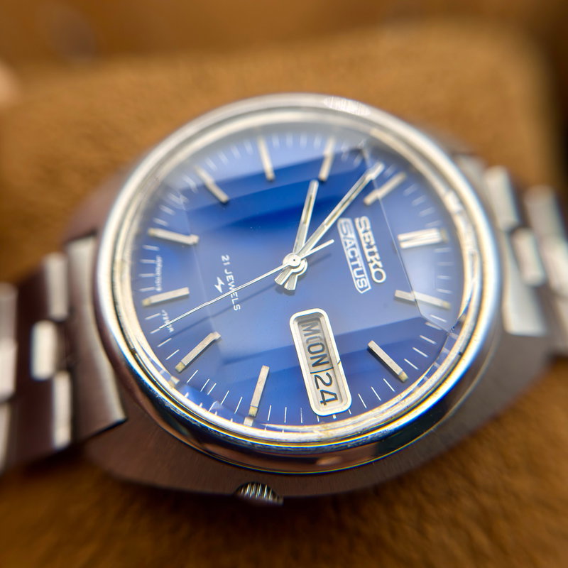 Seiko Seiko - Actus "Vibrant Blue Sunburst" - Ingen mindstepris - 7019-7210 - Men - 1973 vintage watch - image 8