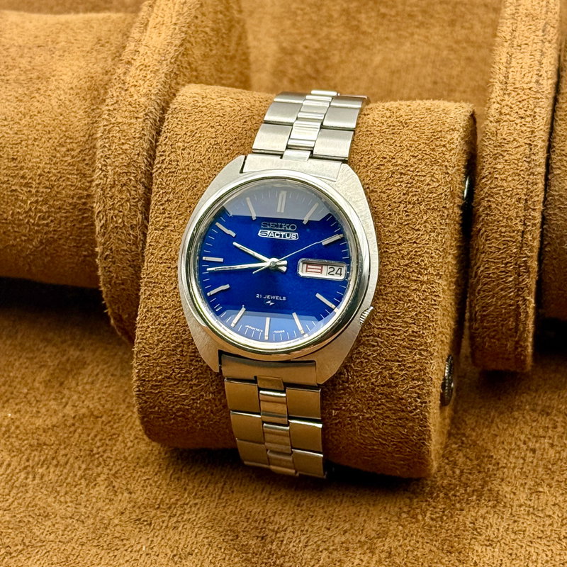 Seiko Seiko - Actus "Vibrant Blue Sunburst" - Ingen mindstepris - 7019-7210 - Men - 1973 vintage watch - image 18