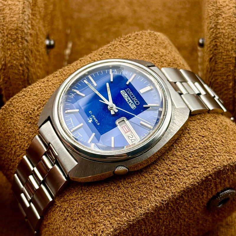Seiko Seiko - Actus "Vibrant Blue Sunburst" - Ingen mindstepris - 7019-7210 - Men - 1973 vintage watch - image 22
