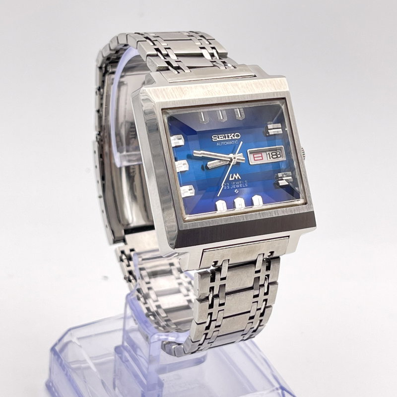 Seiko Seiko - LM "Gradient Blue Sunburst" [Near-Mint] "Serviced" 蒼夢 (Sōmu) – Blue Dream - No Reserve Price - 5606-5080 - Men - 1972 vintage watch - image 4