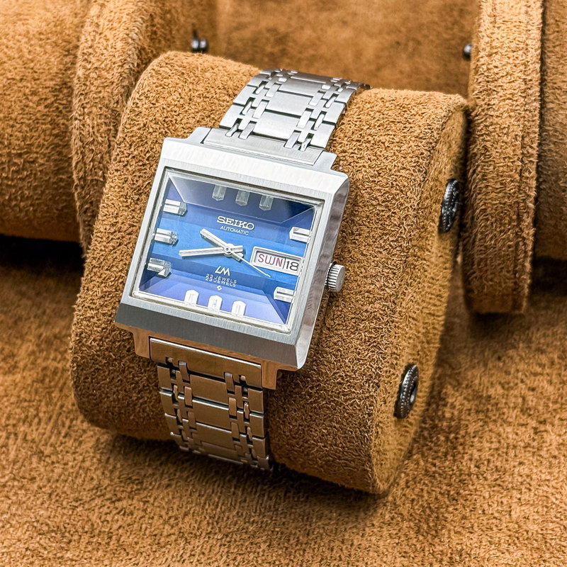Seiko Seiko - LM "Gradient Blue Sunburst" [Near-Mint] "Serviced" 蒼夢 (Sōmu) – Blue Dream - No Reserve Price - 5606-5080 - Men - 1972 vintage watch - image 10