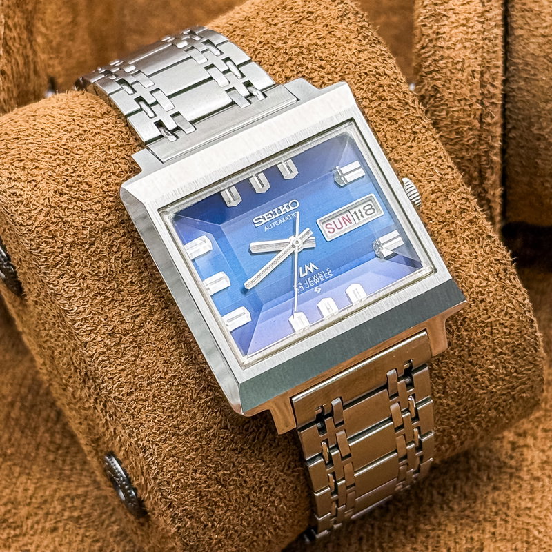 Seiko Seiko - LM "Gradient Blue Sunburst" [Near-Mint] "Serviced" 蒼夢 (Sōmu) – Blue Dream - No Reserve Price - 5606-5080 - Men - 1972 vintage watch - image 2