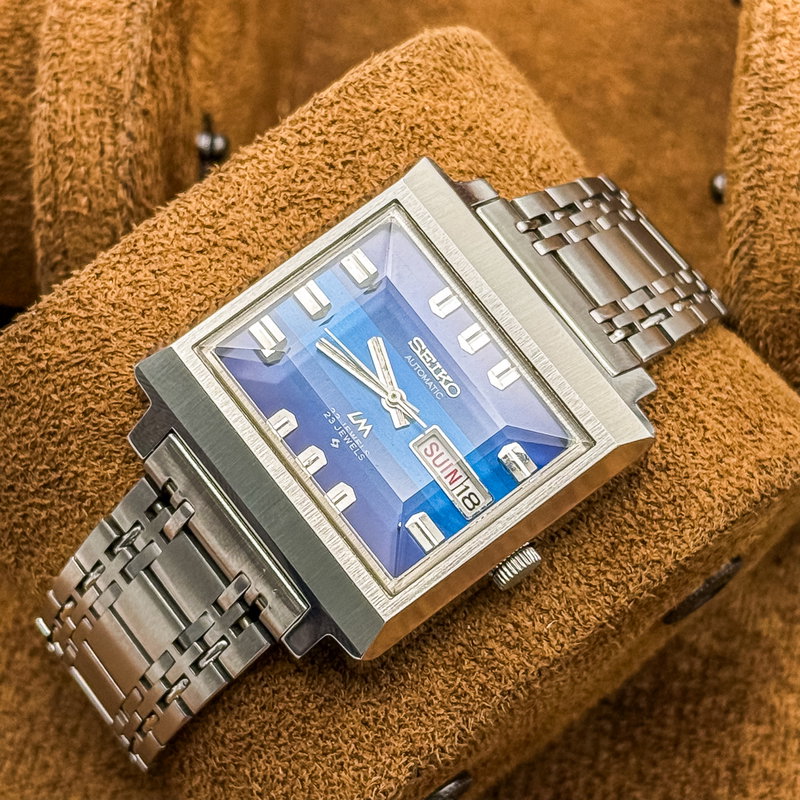 Seiko Seiko - LM "Gradient Blue Sunburst" [Near-Mint] "Serviced" 蒼夢 (Sōmu) – Blue Dream - No Reserve Price - 5606-5080 - Men - 1972 vintage watch - image 13