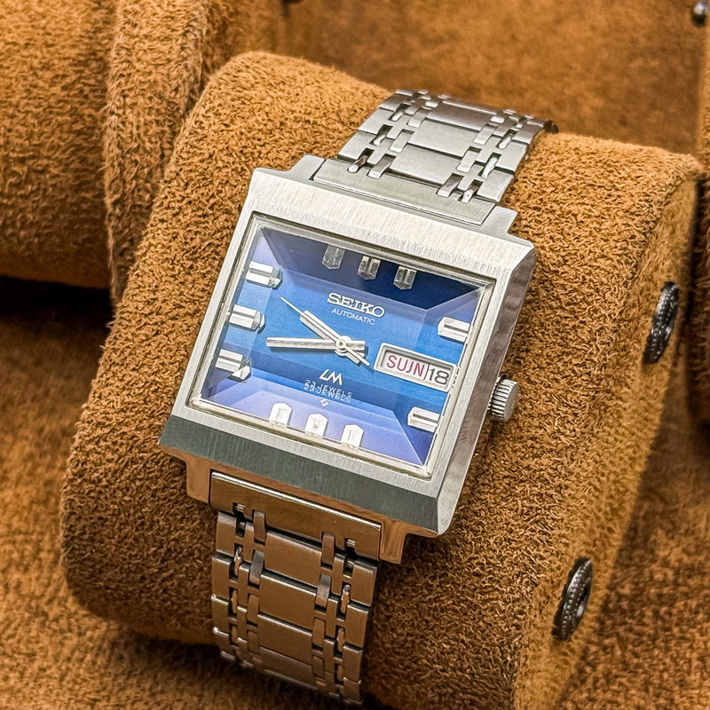 Seiko Seiko - LM "Gradient Blue Sunburst" [Near-Mint] "Serviced" 蒼夢 (Sōmu) – Blue Dream - No Reserve Price - 5606-5080 - Men - 1972 vintage watch - image 14