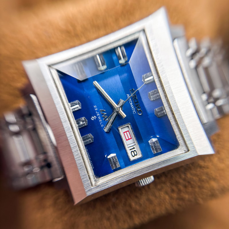 Seiko Seiko - LM "Gradient Blue Sunburst" [Near-Mint] "Serviced" 蒼夢 (Sōmu) – Blue Dream - No Reserve Price - 5606-5080 - Men - 1972 vintage watch - image 16