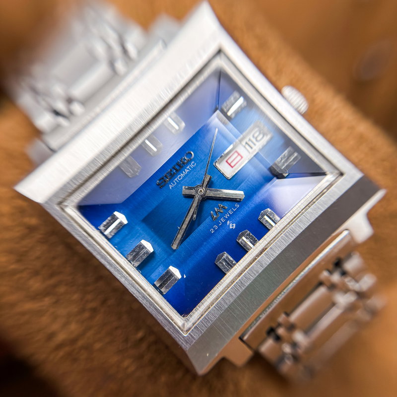 Seiko Seiko - LM "Gradient Blue Sunburst" [Near-Mint] "Serviced" 蒼夢 (Sōmu) – Blue Dream - No Reserve Price - 5606-5080 - Men - 1972 vintage watch - image 18