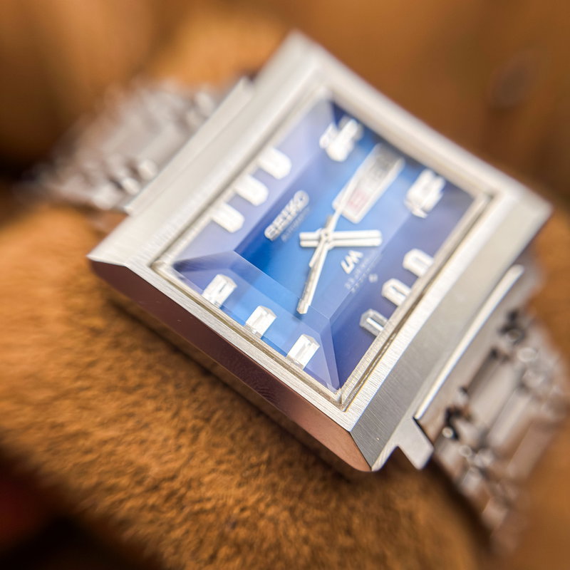 Seiko Seiko - LM "Gradient Blue Sunburst" [Near-Mint] "Serviced" 蒼夢 (Sōmu) – Blue Dream - No Reserve Price - 5606-5080 - Men - 1972 vintage watch - image 19