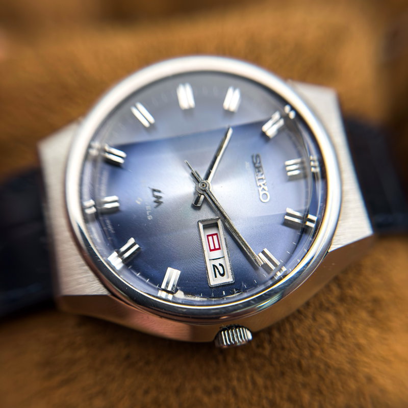 Seiko Seiko - Lord Matic "Gradient Blue Sunburst" [Serviced] 彩夢 (Saimu) – Colorful Dream - No Reserve Price - 5606-8060 - Men - 1974 vintage watch - image 16